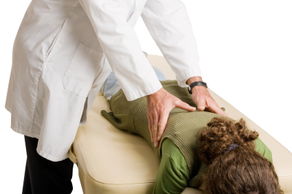 Woman receiving chiropractic care 